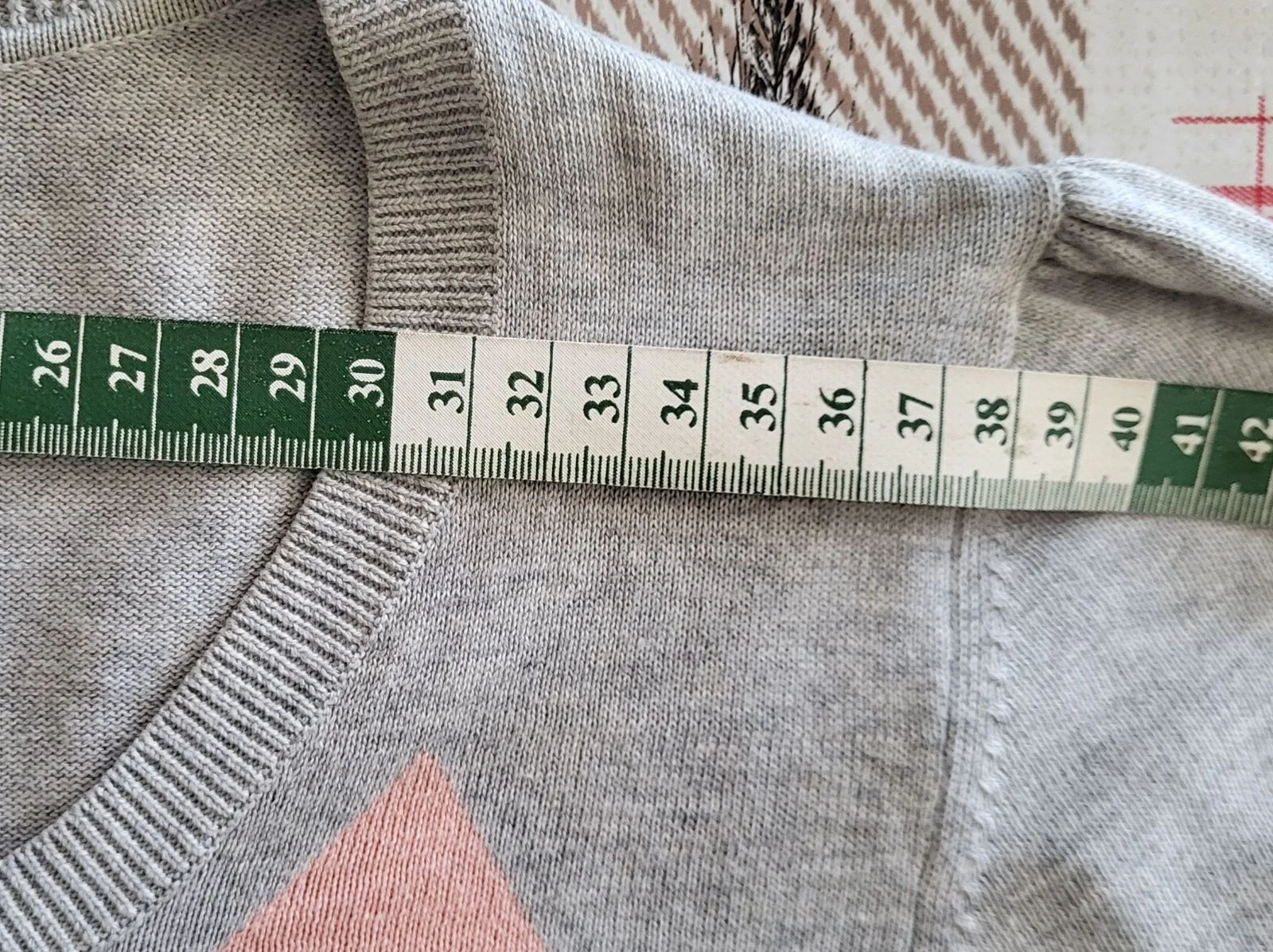 Esprit Cardigan TM/TFr38-Cinza Rosa e Fúcsia - Estilo Burlington em TBE – photo 10